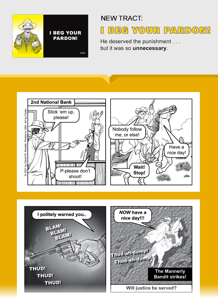 New Tract: 'I Beg Your Pardon!'