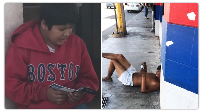 A tract being read in Mexico.
