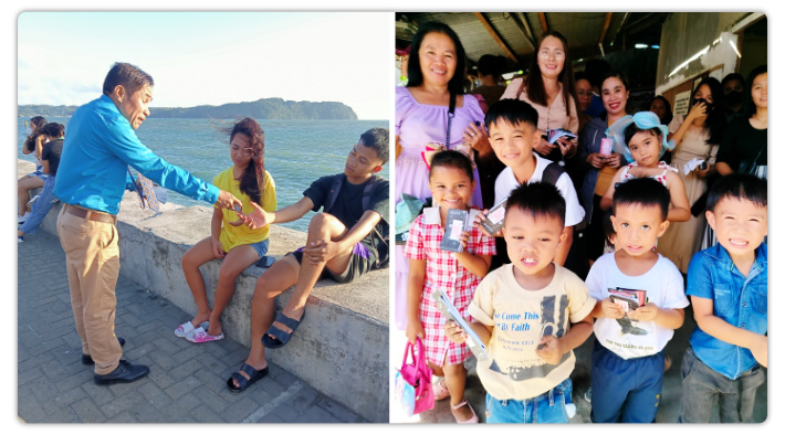 Tracts being read in the Philippines