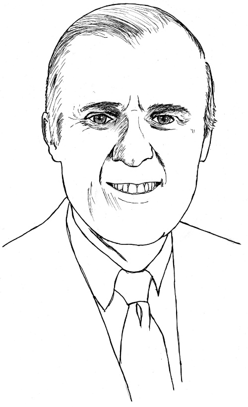 Figure 17. Sam Moore (Salim Ziady), CEO of Thomas Nelson Publishers
(Art by Deborah Daniels)