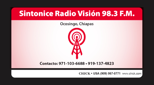 Tracts Printed With Radio Station Information on the Backcover.