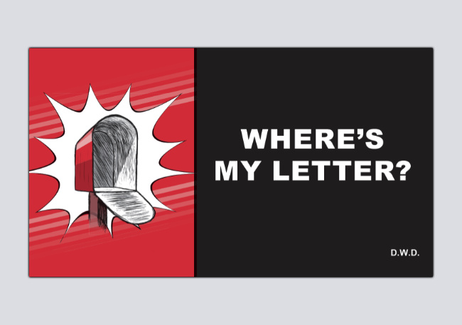 New Tract: Where's My Letter?
